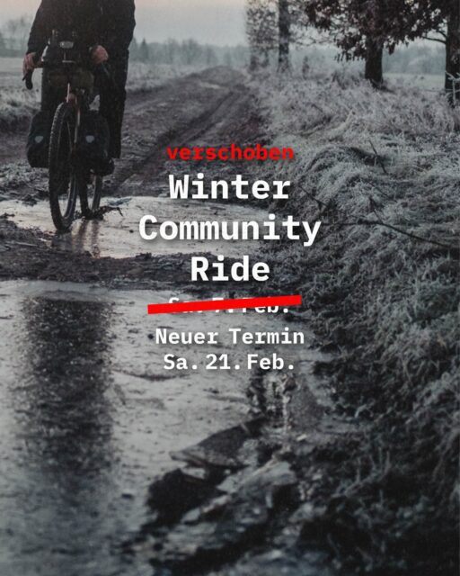 ❌ Verschoben! 🥶 Winter Community Ride! 

… Wegen zu viel Schnee und Eis ist es im Gelände zu gefährlich. Deshalb muss der Termin am 7.2. abgesagt werden … Doch schon in zwei Wochen versuchen wir unser Glück nochmals.

🗓️ Neuer Termin: Sa. 21. Feb. 2026
Winter Community Ride – Bäcker zu Bäcker!
9 Uhr ab @velocenterkiel 

144 Kilometer im Winter? Klar! Gemeinsam macht es auf jeden Fall mehr Spaß, also geht’s in die Holsteinische Schweiz. Die Route umfasst zwei sogenannte Bäcker-Checkpoints mit Supermärkten, die als Treffpunkte dienen. Hier kann man sich bei Kaffee und Brötchen aufwärmen, stärken und austauschen. Denn 144 Kilometer im Winter sind nicht ganz ohne!

Das Video auf Seite [3] zeigt, wie es im letzten Jahr war! ☀️

🔗 … Anmeldung im Profil! 

📸 @grvl_gunnar & @johann_kristan 

#hackenpedder #bikepacking #stevensbikes #neverstop #shelterattack